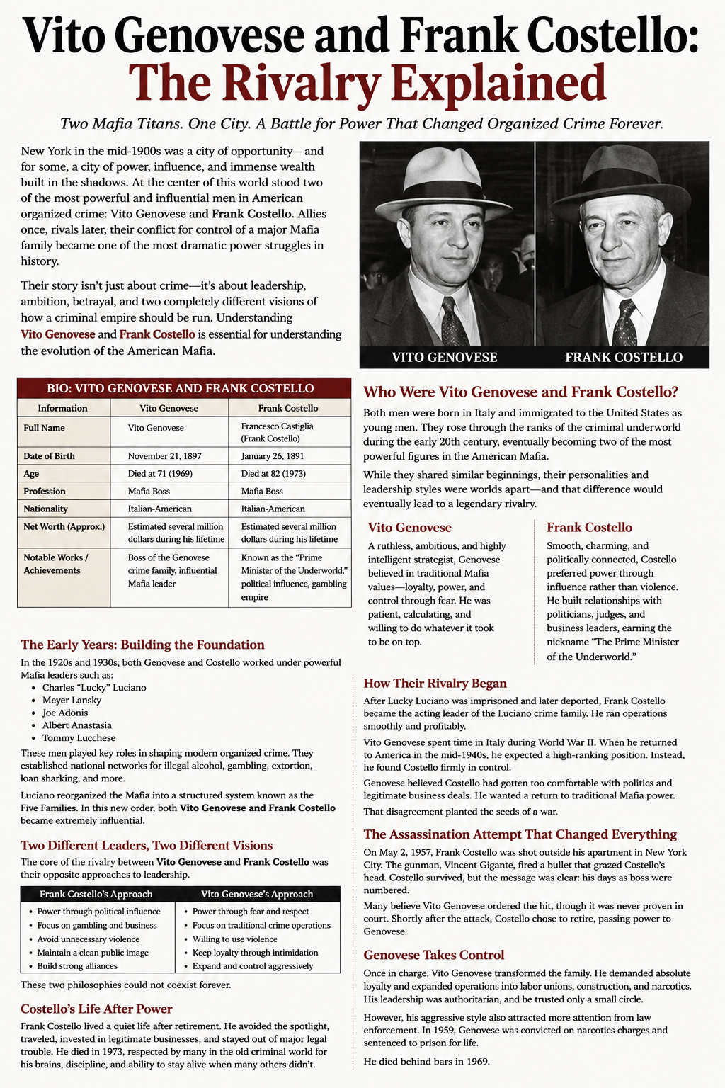 Vito Genovese and Frank Costello
